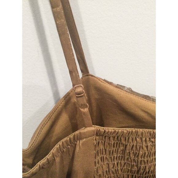 Vtg Katia Womens Mini Babydoll Dress Medium Brown Fairy Grunge Y2K Cocktail Prom - Picture 9 of 12